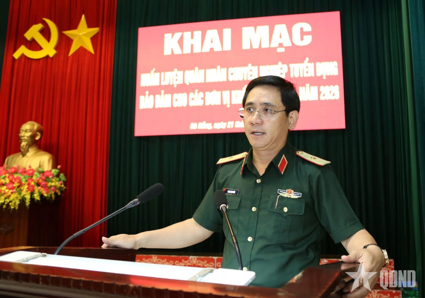 Trường Quân sự Quân khu 5: Khai mạc huấn luyện quân nhân chuyên nghiệp tuyển dụng năm 2026
